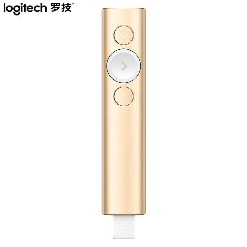 罗技（Logitech） Spotlight 无线演投影笔 USB （单位：支）  金色