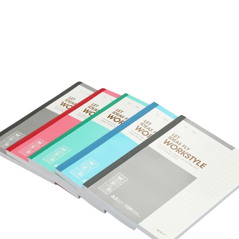 晨光 APYJX411 A5无线装订本 100页/本 5本/包 （单位：包）  颜色随机