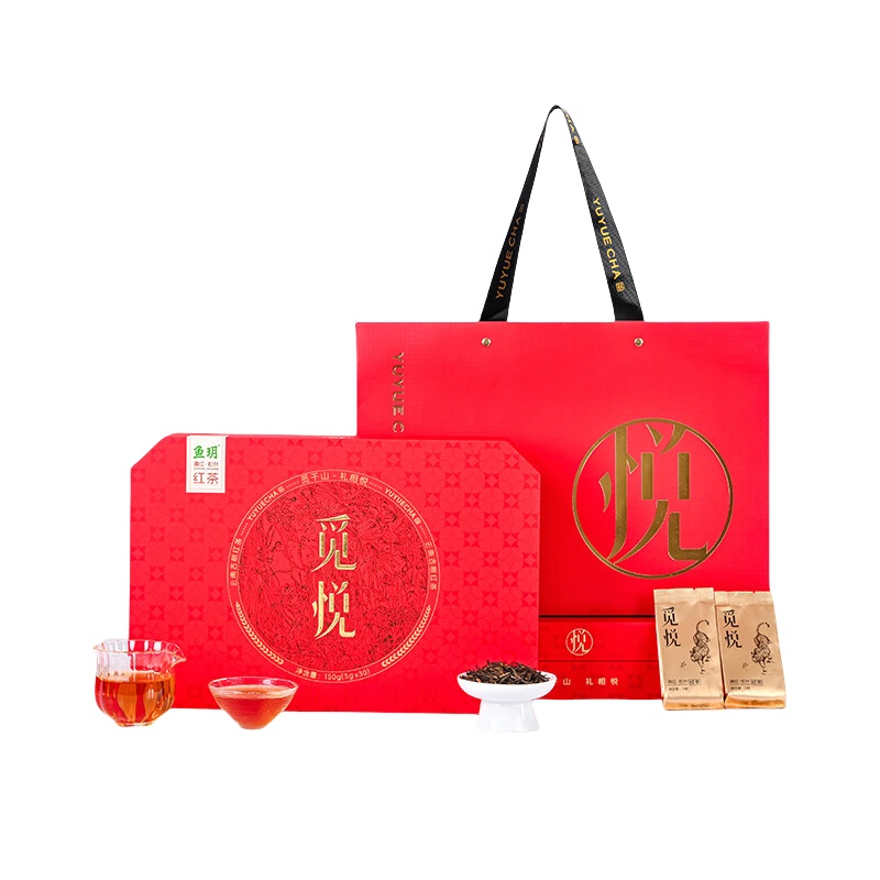 鱼玥 云南滇红松针 红茶 150克(5g*30包) （单位：盒）  