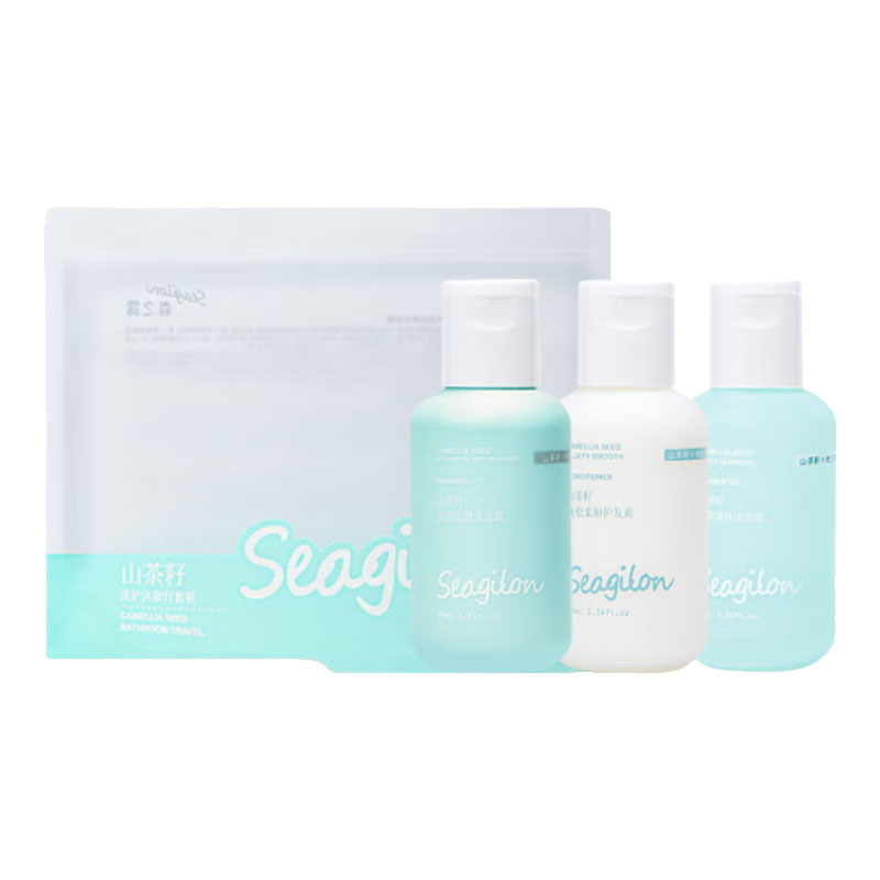 森之露（Seagilon） 山茶籽系列 洗发水+沐浴露+护发素套装 99ml*3瓶/套 （单位：套）  