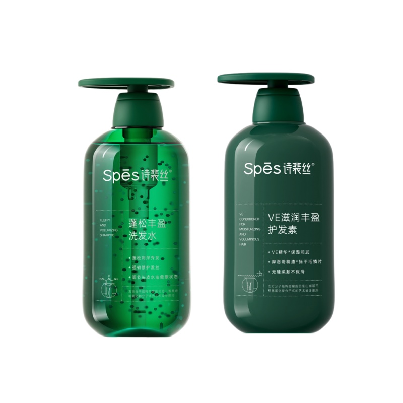 诗裴丝（Spes） 蓬松丰盈 洗发水+护发素套装 500ml*2瓶/套 （单位：套）  