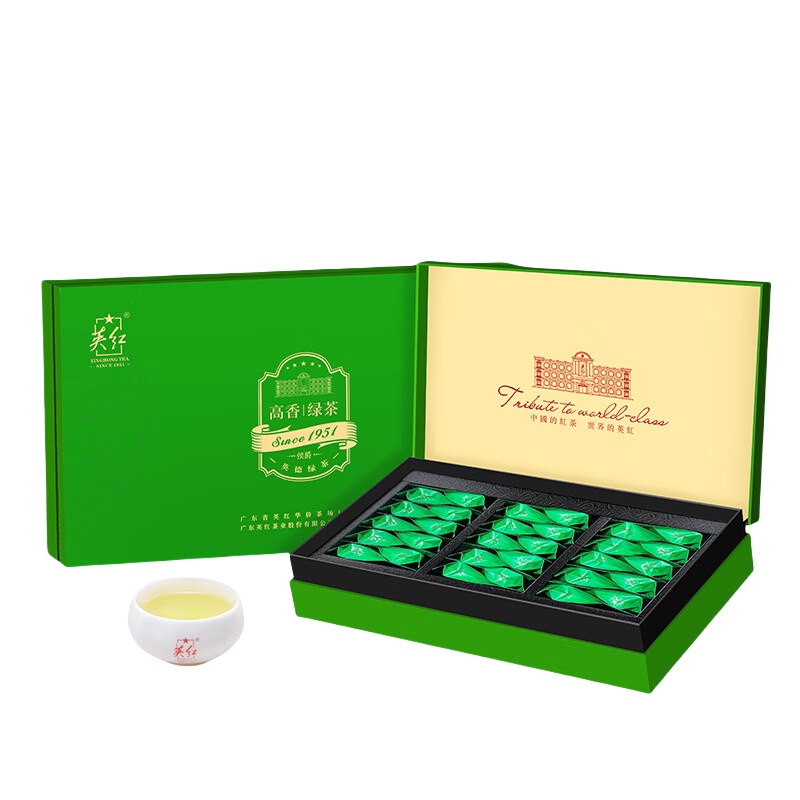 英红 高香绿茶 侯爵英德绿茶 5克*30泡/盒 （单位：盒）  
