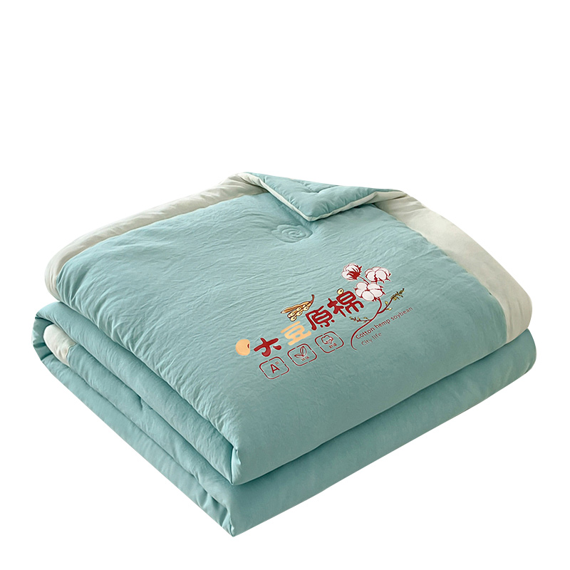 浪莎 LSXB001 水洗棉大豆夏被 150*200cm （单位：床）  海青