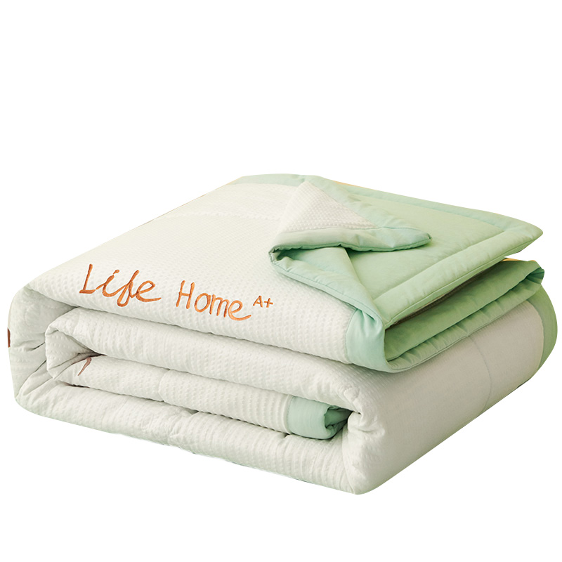 浪莎 LSXB003 泡泡棉刺绣夏被 150*200cm （单位：床）  牛油果绿