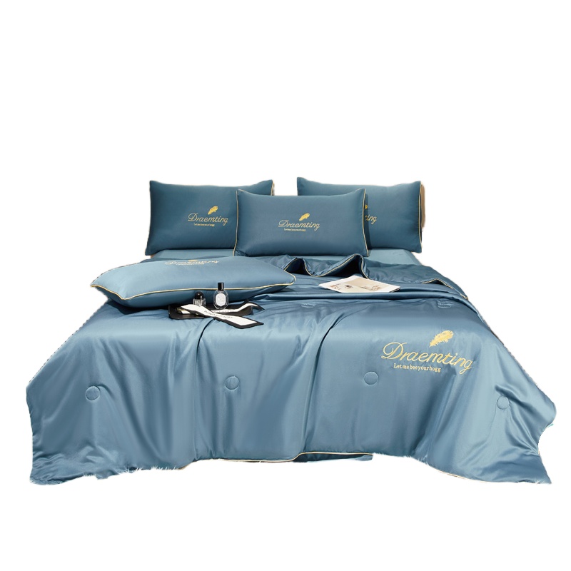 浪莎 LSXB010 水洗冰丝夏被 200*230cm （单位：床）  蓝
