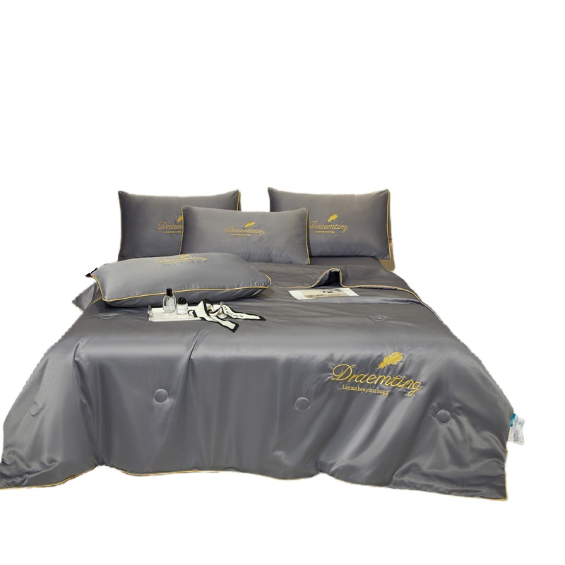 浪莎 LSXB011 水洗冰丝夏被 200*230cm （单位：床）  灰