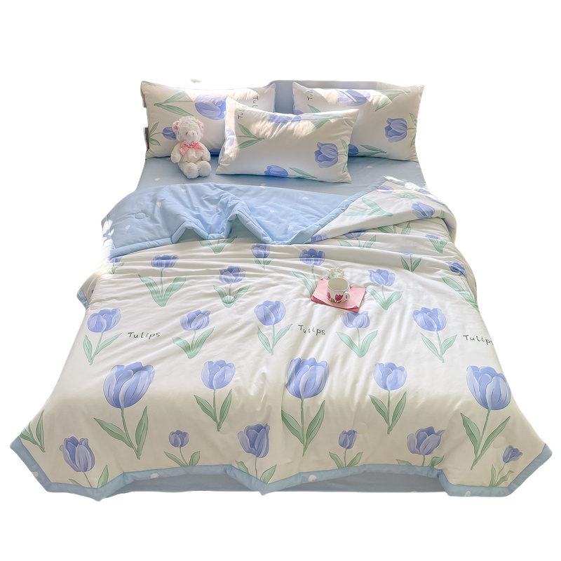 浪莎 LSXB013 全棉印花夏凉被 150*200cm （单位：床）  郁金香