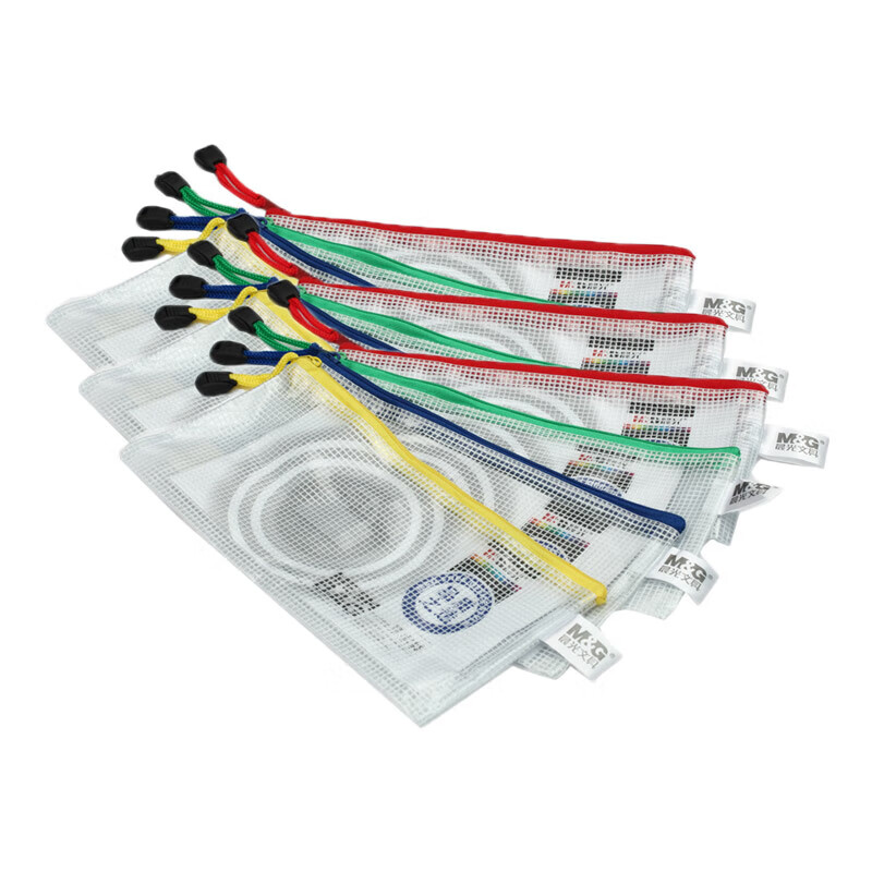 晨光（M&G） ADM94509 网格票据袋PVC 12个/包 （单位：包）  颜色随机