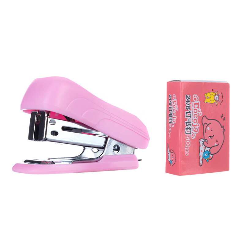 晨光（M&G） ABS91649 卡通Cocoja系列订书机套装 12# （单位：个） 粉色
