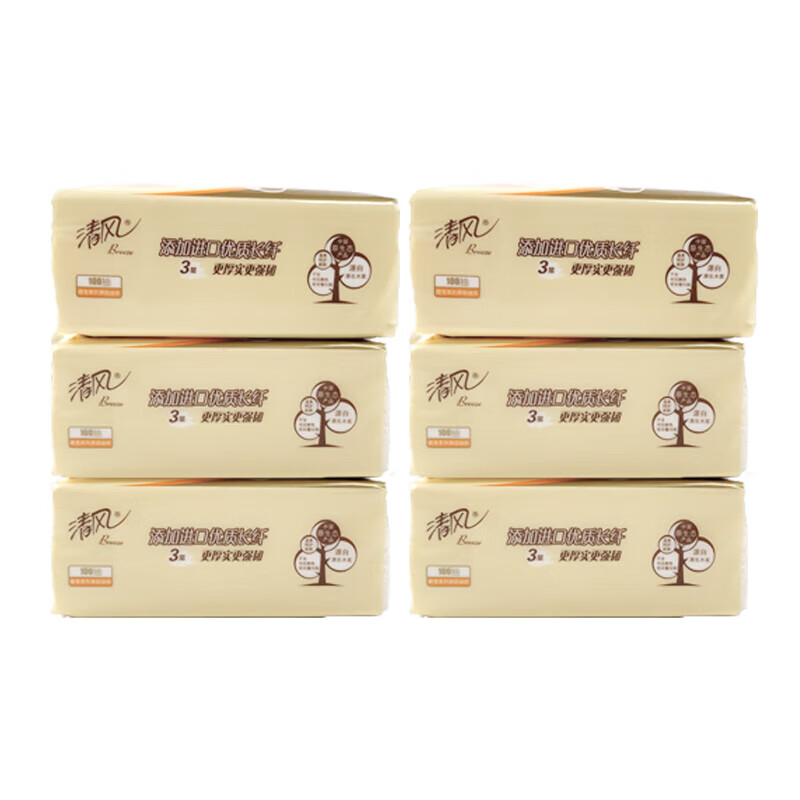清风 AR10SBY 萌宠抽纸 100抽/包 24包/箱 （单位：箱）  