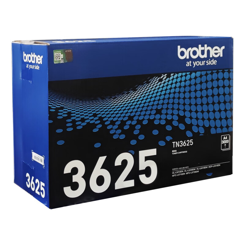 兄弟（brother） TN-3625 粉盒 3000页 （单位：支） 适用DCP-L5518DN 5218DN 5228DW 6418DW 黑色