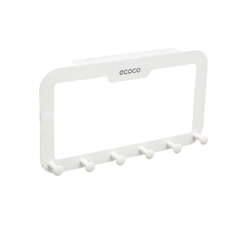 意可可（ecoco） E1605 免钉无痕门后挂钩 250*30*30*220*35*400mm （单位：个）  白色