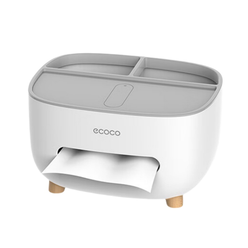 意可可（ecoco） E2009 桌面纸巾盒 210*160*120mm （单位：个）  灰色