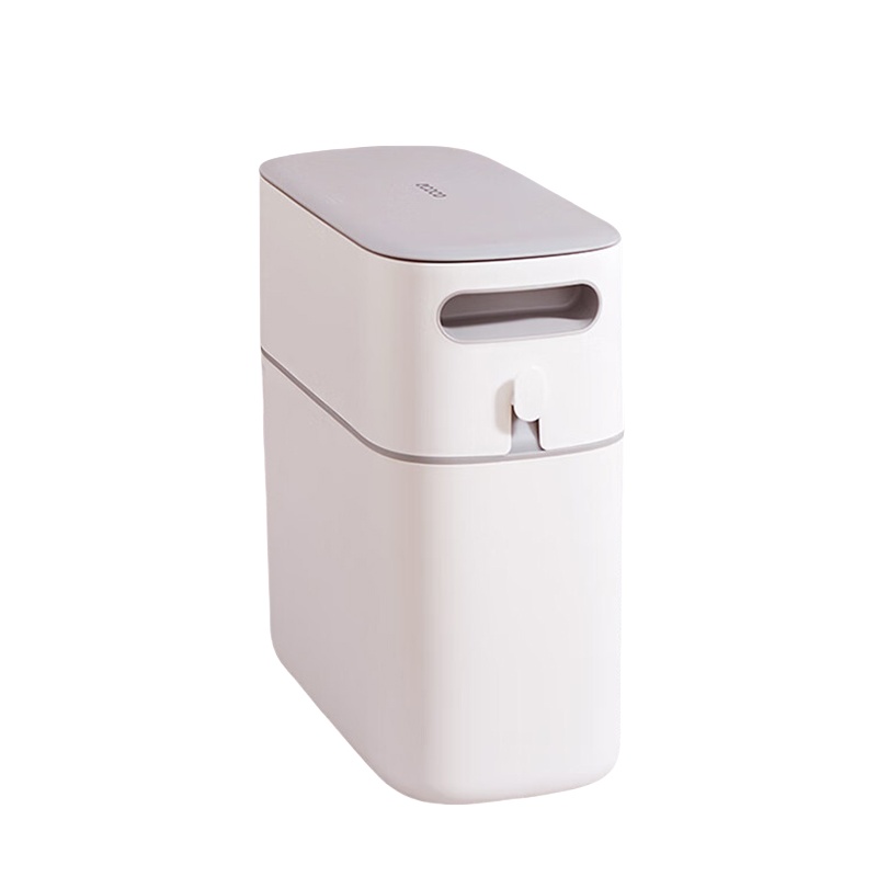 意可可（ecoco） E2244 窄形垃圾桶 333*150*320mm （单位：个）  灰色