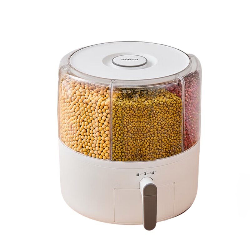 意可可（ecoco） E2332 五谷杂粮收纳盒 270*270*275mm （单位：个）  雪白色