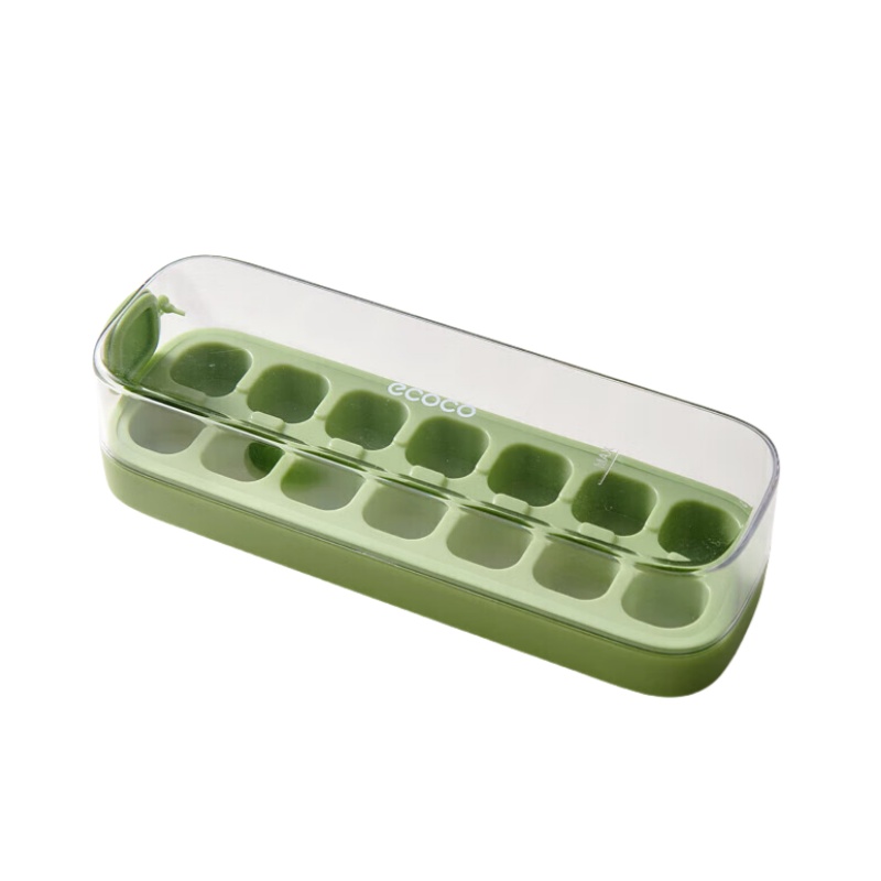 意可可（ecoco） E2314 按压式冰盒 229*77*67mm （单位：个）  原野绿