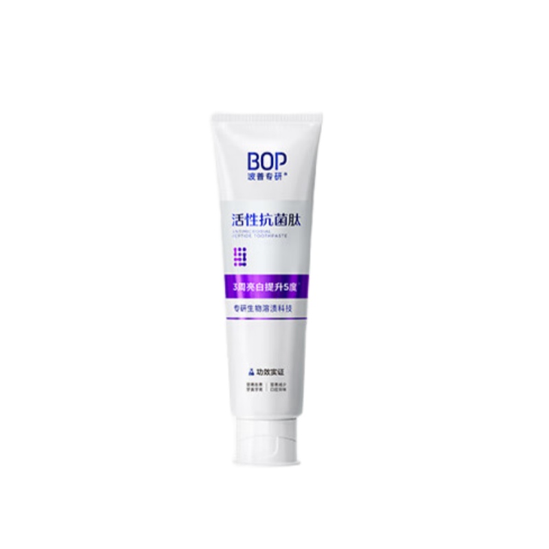 波普专研（bop） 生物溶渍亮白 活性抗菌肽牙膏 120g/支 3支/组 （单位：组） 包装随机发货 