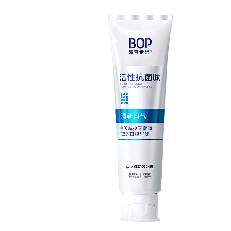 波普专研（bop） 清新口气 活性抗菌肽牙膏 120g （单位：支）  