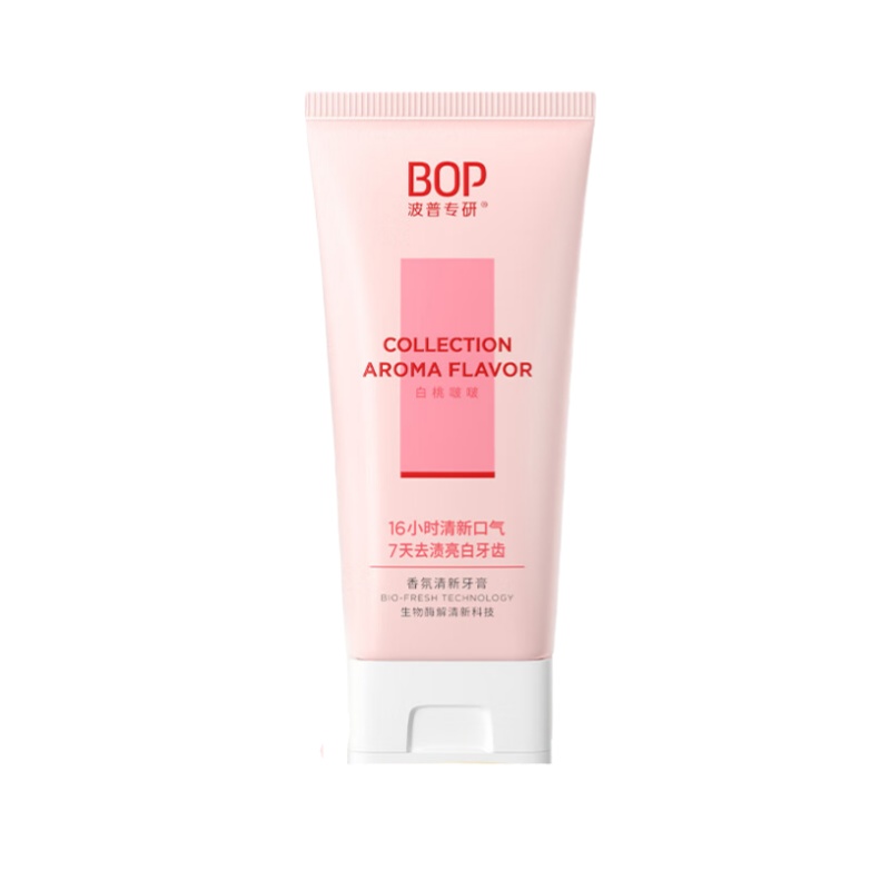波普专研（bop） 白桃啵啵 香氛清新牙膏 75g （单位：支）  