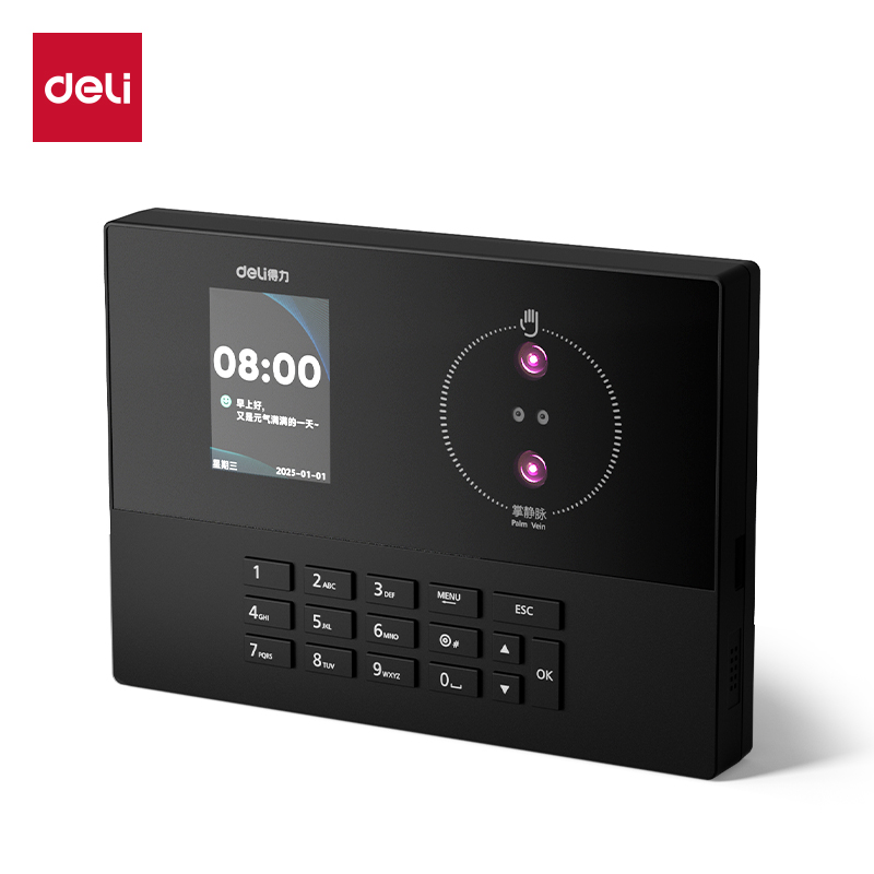 得力（deli） AH21W 人脸识别考勤机 （单位：台） 黑色