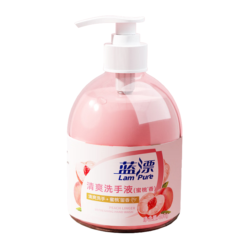 蓝漂 蜜桃 清爽洗手液 400g （单位：瓶）