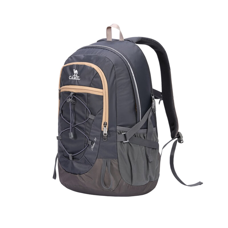 骆驼（CAMEL） A1W3FI101C 轻便徒步双肩包 30*22*47cm （单位：个） 深灰
