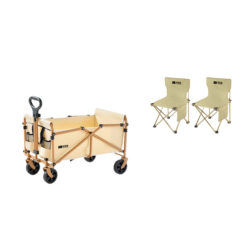 探险者（TAN XIAN ZHE） TXZ-SRGYDC001+TXZ-SRGZDY001 山如故系列户外组合 营地车带桌板加两椅 （单位：套） 车72*46*66-93cm/板72*53.5cm/椅39*39*63-33cm 嫩黄