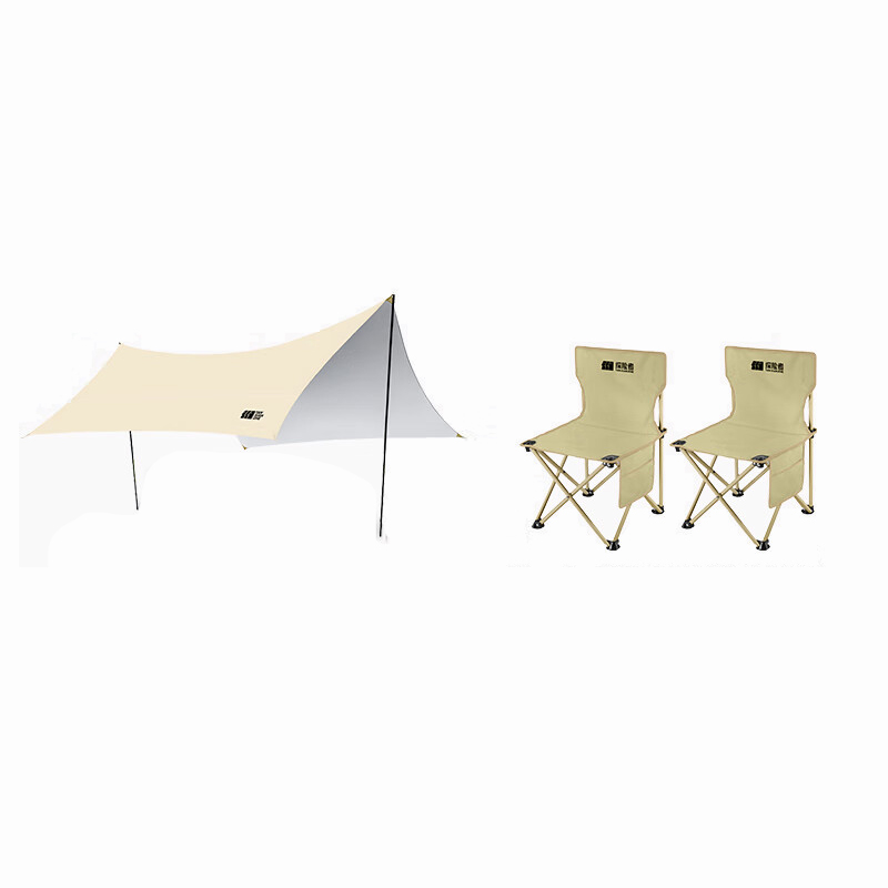 探险者（TAN XIAN ZHE） TXZ-SRGTM001+TXZ-SRGYDC001+TXZ-SRGZDY001 山如故系列户外组合 天幕加营地车带桌板加两椅 （单位：套） 天幕328*298*188cm/车72*46*66-93cm/板72*53.5cm/椅39*39*63-33cm 嫩黄