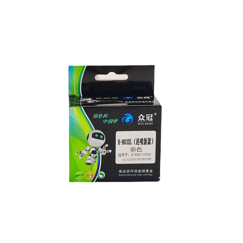 众冠 KSH-803 墨盒 450页 （单位：支） 适用HP2132/2628/2621/1111 彩色