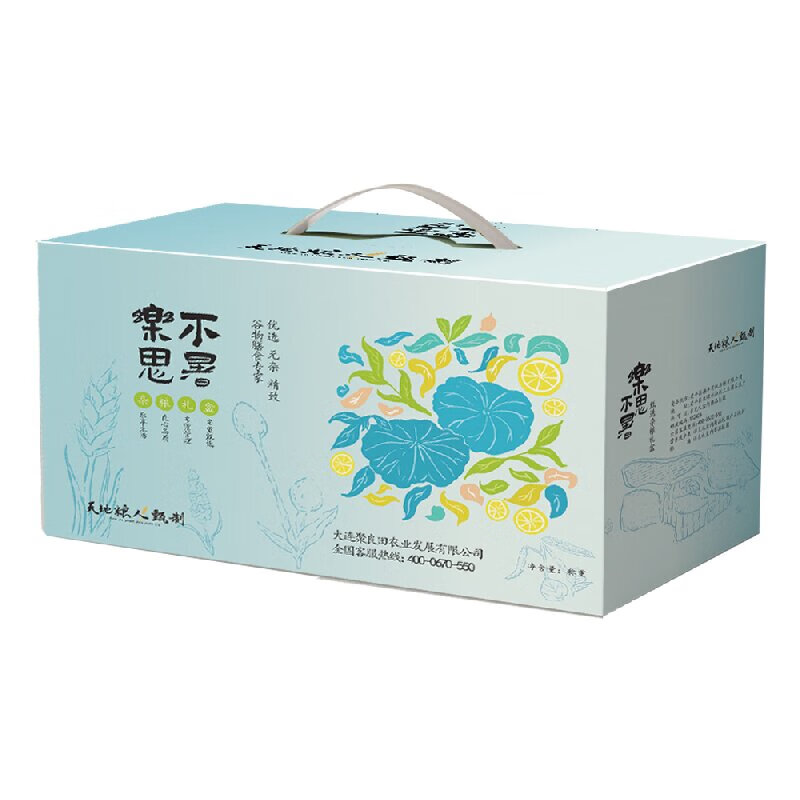 天地粮人 乐不思暑 杂粮礼盒 1050g （单位：盒） 黄冰糖350g+绿豆350克*2