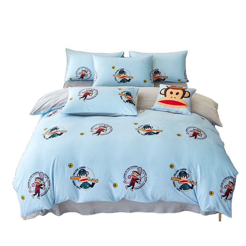 大嘴猴（Paul Frank） PFFCS240431U 莱卡绒套件 运动健将 被套200*230cm+床单240*250cm+枕套48*74cm*2 （单位：套）