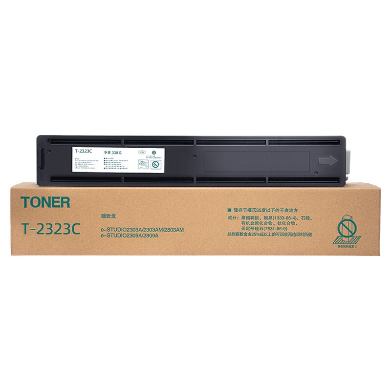 京呈 T-2323C 大容量粉盒 18000页 （单位：支） 适用东芝2523A/AD墨粉2323/2823 AM碳粉2822AM墨盒 黑色
