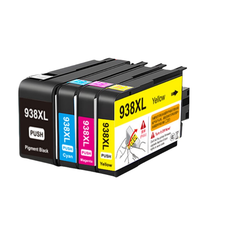 京呈 938XL 墨盒套装 带芯片 7600页 4支/套 （单位：套） 适用惠普938墨盒OfficeJet Pro 9110b/9120/9130/9720/9730打印机 四色