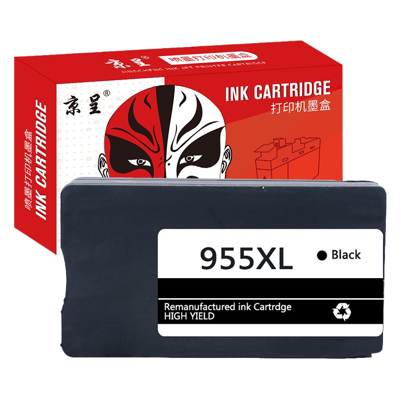 京呈 955XL 墨盒 2000页 （单位：支） 适用惠普8210 7720 7730 7740 8216 8710 8720打印机 黑色
