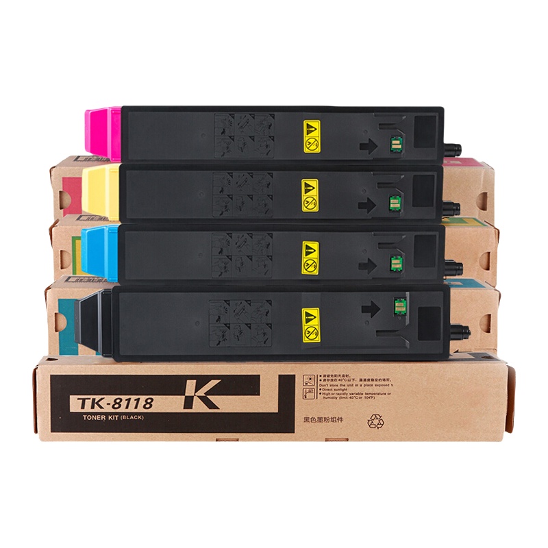 京呈 TK-8118 墨粉盒套装 含废粉盒 35000页 4支/套 （单位：套） 适用京瓷TK-8118粉盒Ecosys M8124cidn墨粉盒京瓷M8124cidn打印机碳粉 四色
