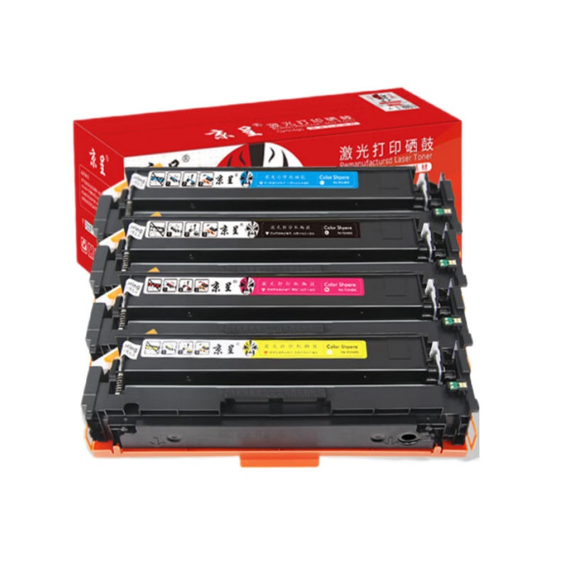京呈 CF500XL 超大容量硒鼓套装 20000页 4支/套 （单位：套） 适用惠普cf500a m281fdw m254dw/dn/nw m280nw打印机粉盒 四色