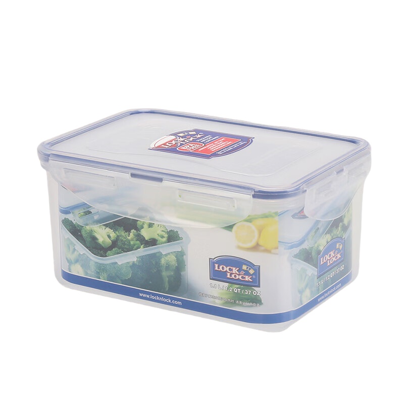 乐扣乐扣（LOCK&LOCK） HPL815D 塑料保鲜盒 1100ml （单位：个）
