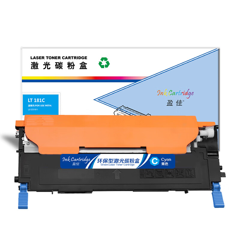 盈佳（Ink Cartridge） LT181C 粉盒 商专版 1000页 （单位：支） 适用于联想Lenovo CS1811 青色