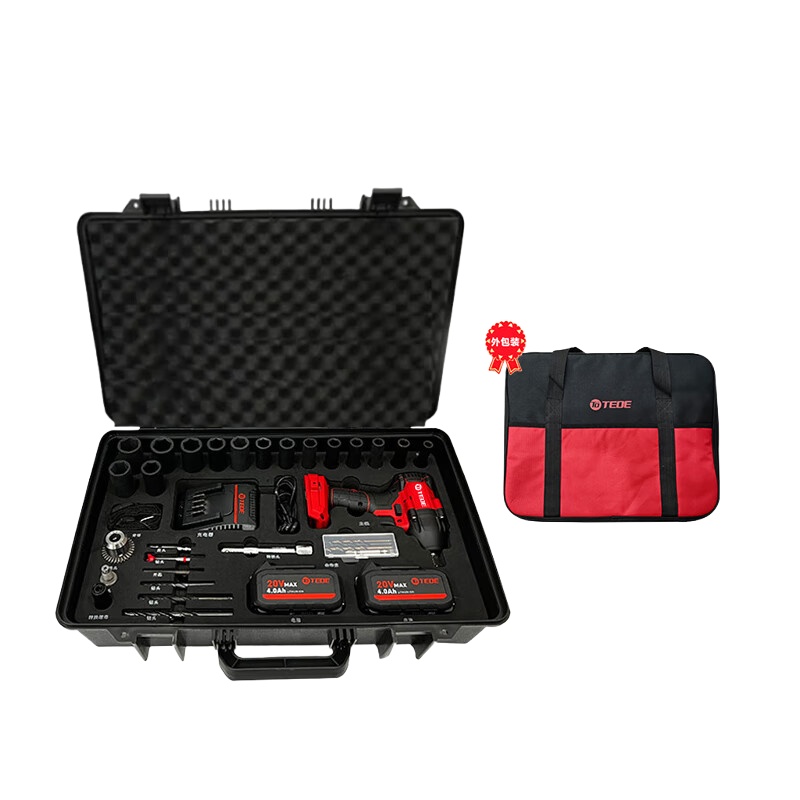 TEDE YCL-6025 电钻起子机 1/2寸34件组套 （单位：套）