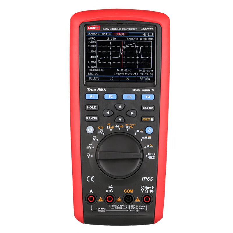 优利德（UNI-T） CSG8181 真有效值工业记录万用表 103*225*59mm （单位：台）