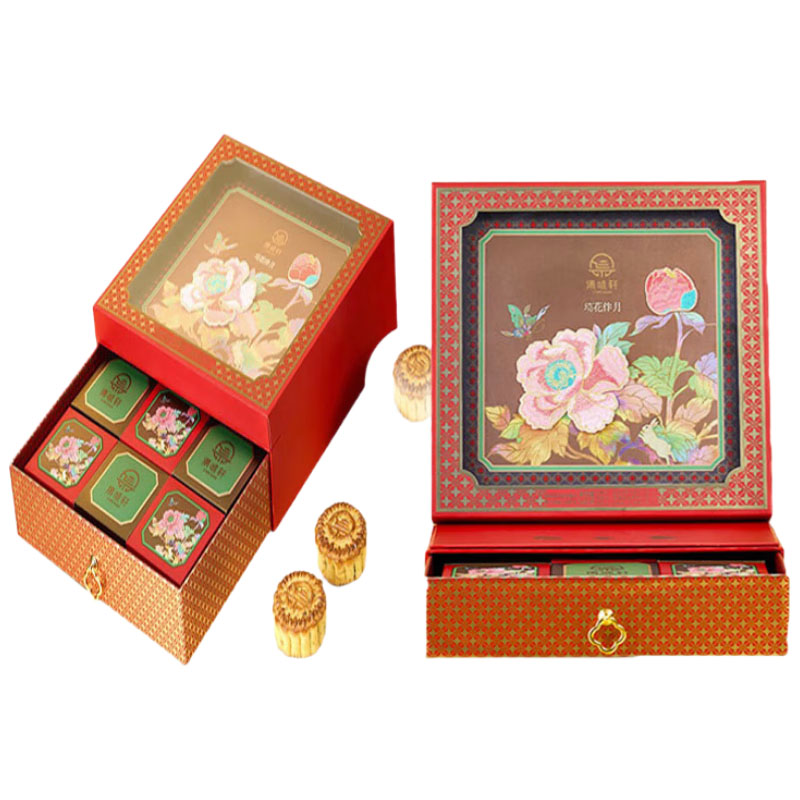 集味轩 琦花伴月 月饼礼盒 540g （单位：盒） 拿酥匠心夏威夷果坚果饼60g*3+拿酥匠心碧根果坚果饼60g*3+拿酥匠心缤纷果仁坚果饼60g*3