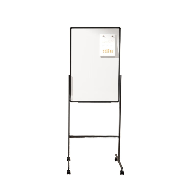 得力（deli） DP300 H型可升降双面白板 900*600mm （单位：块） 黑色