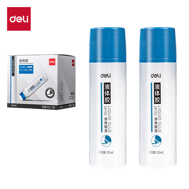 得力（deli） DP102 PVAL液体胶 （单位：瓶） 蓝色