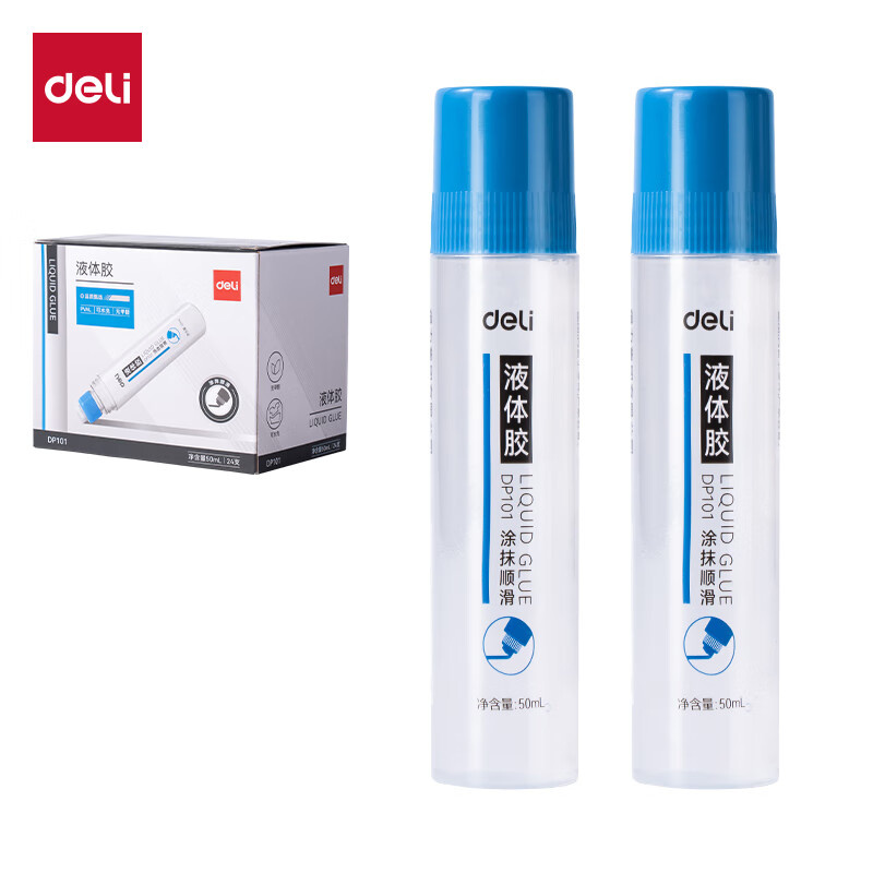 得力（deli） DP101 PVAL液体胶 （单位：瓶） 蓝色