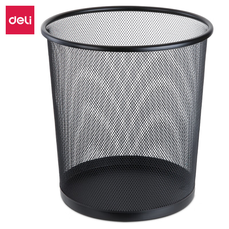 得力（deli） DP541 金属圆纸篓 （单位：个） 黑色