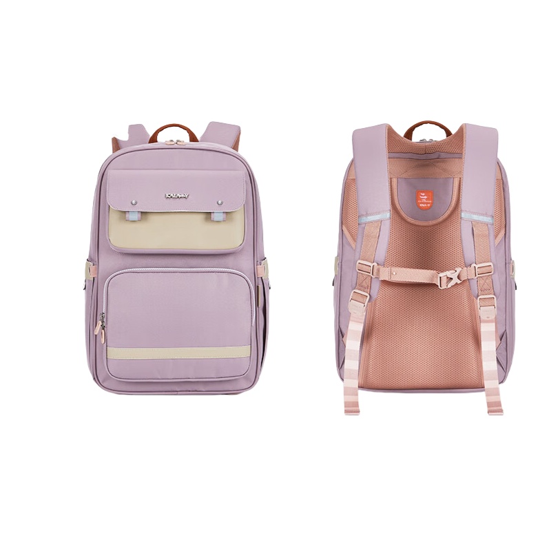 卡拉羊 TX2625-1 减负护脊超轻云朵书包 20L （单位：个） 蔷薇粉