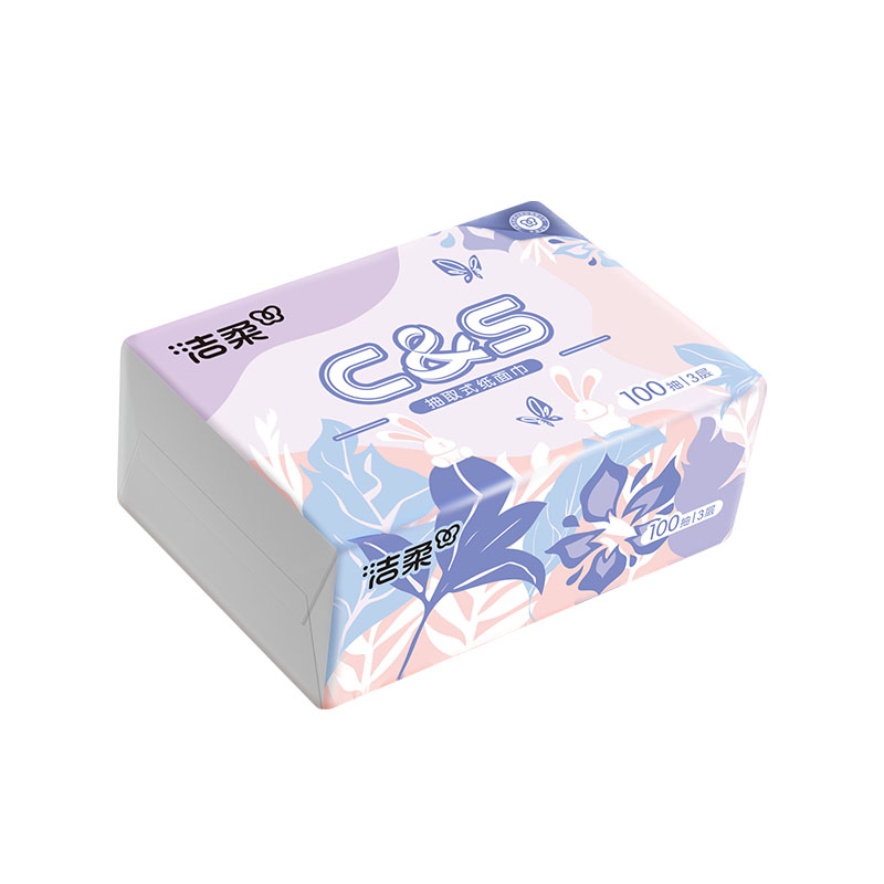 洁柔（C&S） CR065-24A 软抽面巾纸 195mm*133mm 3层100抽/3层 24包/箱 （单位：箱）
