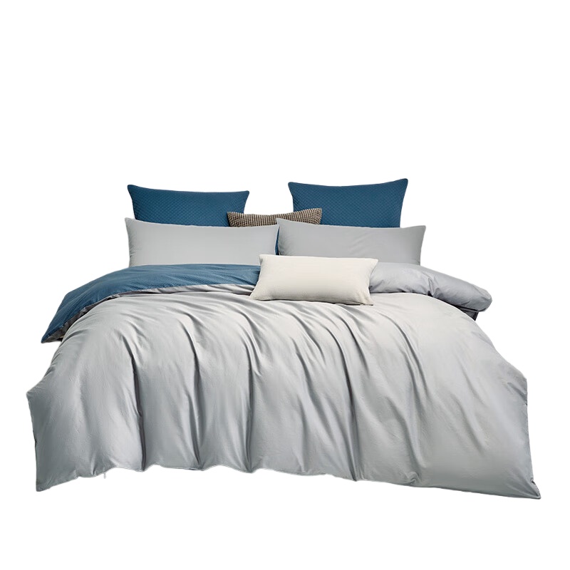 罗莱家纺（LUOLAI） 流岚 全棉四件套 被套200*230cm*1+床单230*240cm*1+枕套48*74cm*2 （单位：套）