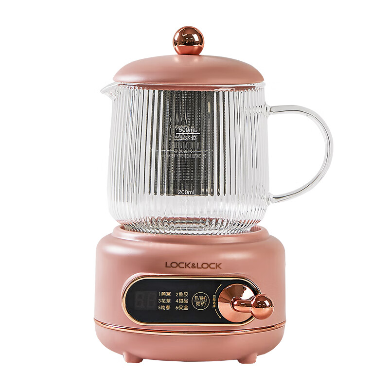 乐扣乐扣（LOCK&LOCK） EJC325PIK 电炖杯 500ml （单位：个） 粉色