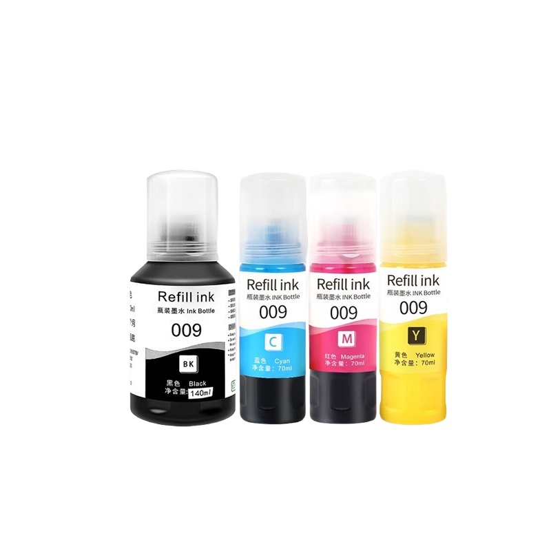 京呈 009 墨水套装 25500页 4支/套 （单位：套） 适用爱普生L15158/46 L15168/47 L6468/98彩色墨仓式喷墨打印机墨水 四色